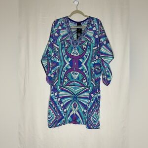 NWT Sakkas Multicolor Geometric Midi Dress